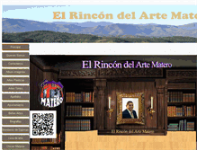 Tablet Screenshot of elrinconmatero.com